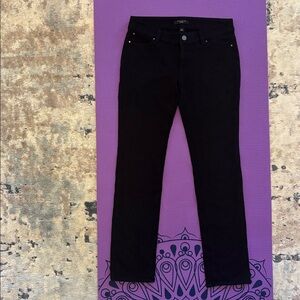 Ann Taylor Women's Black Straight Leg Jeans size 4P